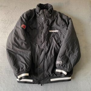 Vintage Reebok Raiders Bomber Jacket Men's Size L